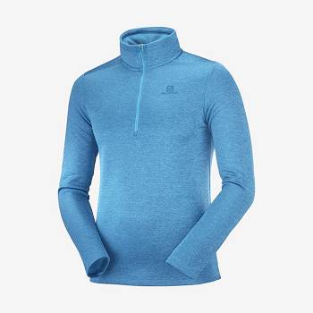 Pánské Mikiny S Kapucí Salomon ESSENTIAL LIGHTWARM SEAMLESS Blankyt | CZ-M2021