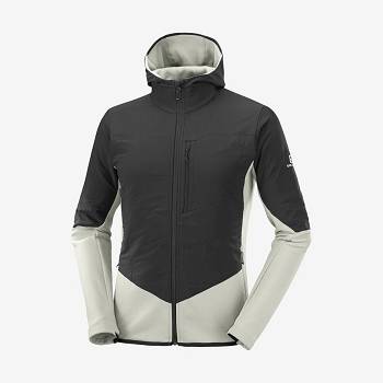 Pánské Mikiny S Kapucí Salomon OUTLINE WARM HYBRID Aqua | CZ-A2011