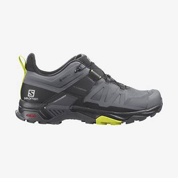 Pánské Nepromokavé Boty Salomon X ULTRA 4 GORE-TEX Stříbrné | CZ-O2013