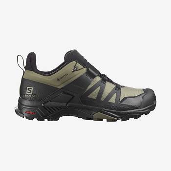 Pánské Nepromokavé Boty Salomon X ULTRA 4 GORE-TEX Olivy Zelené Černé | CZ-S2101
