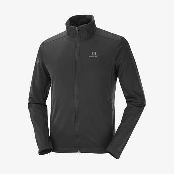 Pánské Softshellová Bunda Salomon Bundy GORE TEX INFINIUM™ WINDSTOPPER® Černé | CZ-A1549