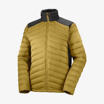 Pánské Softshellová Bunda Salomon Bundy ESSENTIAL XWARM DOWN Žluté | CZ-A2368