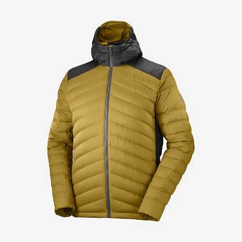 Pánské Softshellová Bunda Salomon Bundy ESSENTIAL XWARM DOWN Žluté | CZ-L1354