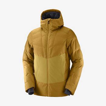 Pánské Softshellová Bunda Salomon Bundy SNOWSHELTER Hnědé | CZ-M2203