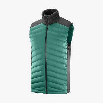 Pánské Softshellová Bunda Salomon Bundy ESSENTIAL XWARM DOWN Zelene | CZ-M2609