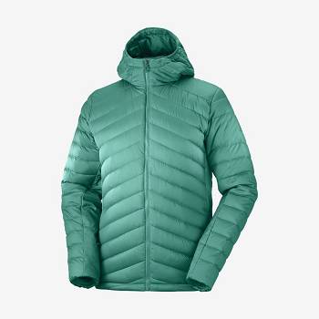 Pánské Softshellová Bunda Salomon Bundy ESSENTIAL XWARM DOWN Zelene | CZ-N2023