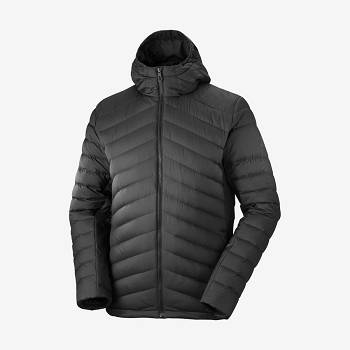 Pánské Softshellová Bunda Salomon Bundy ESSENTIAL XWARM DOWN Černé | CZ-N2296
