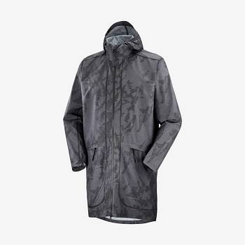 Pánské Softshellová Bunda Salomon Bundy OUTLIFE LONG PACKABLE Černé | CZ-O1140