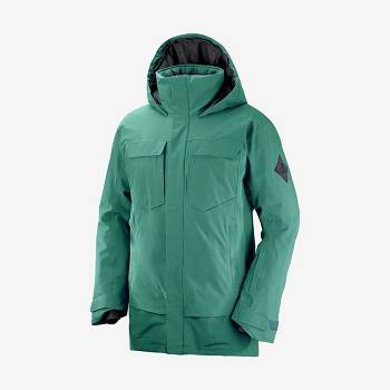 Pánské Softshellová Bunda Salomon Bundy STANCE CARGO Zelene | CZ-O1271