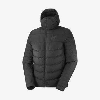 Pánské Softshellová Bunda Salomon Bundy ESSENTIAL XWARM INSULATED Černé | CZ-O1350