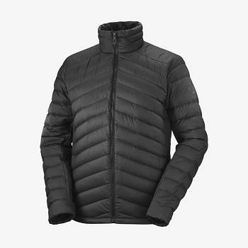 Pánské Softshellová Bunda Salomon Bundy ESSENTIAL XWARM DOWN Černé | CZ-O1922