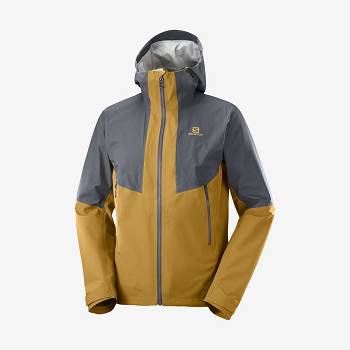 Pánské Softshellová Bunda Salomon Bundy OUTLINE GORE-TEX HYBRID Šedé | CZ-O1973