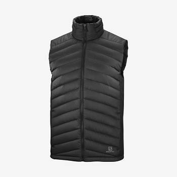 Pánské Softshellová Bunda Salomon Bundy ESSENTIAL XWARM DOWN Černé | CZ-O2302