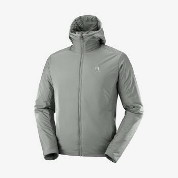 Pánské Softshellová Bunda Salomon Bundy OUTRACK INSULATED Olivy Zelené | CZ-S1177