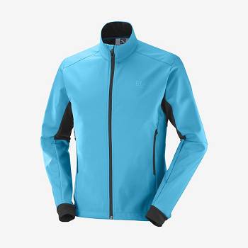 Pánské Softshellová Bunda Salomon Bundy AGILE SOFTSHELL Blankyt | CZ-S2444