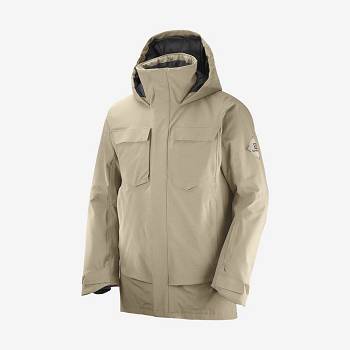 Pánské Softshellová Bunda Salomon Bundy STANCE CARGO Hnědé | CZ-S2465