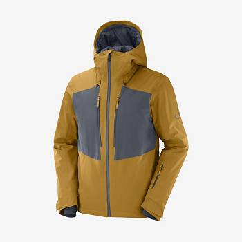 Pánské Softshellová Bunda Salomon Bundy HIGHLAND Žluté | CZ-W2550