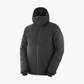 Pánské Softshellová Bunda Salomon Bundy SNOWSHELTER Černé | CZ-W3840