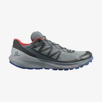 Pánské Trailové Běžecké Boty Salomon SENSE RIDE 4 GORE-TEX INVISIBLE FIT Olivy Zelené | CZ-W2820