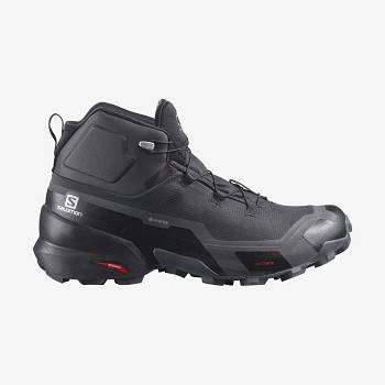 Pánské Trekové Boty Salomon CROSS HIKE MID GORE-TEX Šedé Černé | CZ-O1131