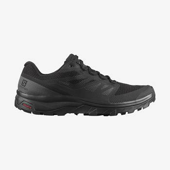 Pánské Trekové Boty Salomon OUTLINE GORE-TEX Černé Černé | CZ-M1069