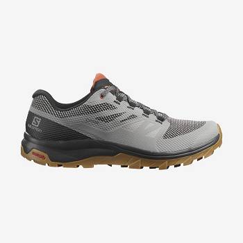Pánské Trekové Boty Salomon OUTLINE GORE-TEX Šedé Černé | CZ-W1490