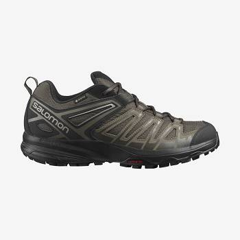 Pánské Trekové Boty Salomon X CREST GORE-TEX Černé Olivy Zelené | CZ-L2215