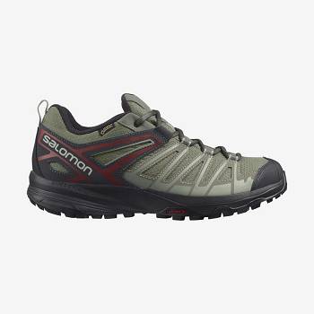 Pánské Trekové Boty Salomon X CREST GORE-TEX Olivy Zelené | CZ-O1180