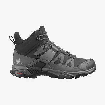 Pánské Trekové Boty Salomon X ULTRA 4 MID WIDE GORE-TEX Černé Blankyt | CZ-O1894