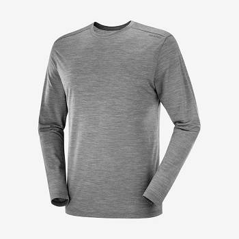 Pánské Tričko Salomon OUTLIFE MERINO BLEND Šedé | CZ-M1615