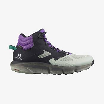 Pánské Turistické Boty Salomon PREDICT HIKE MID GORE-TEX Mátově Zelená Fialové | CZ-A2207