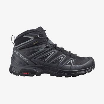 Pánské Turistické Boty Salomon X ULTRA 3 MID GORE-TEX Šedé Černé | CZ-A2249